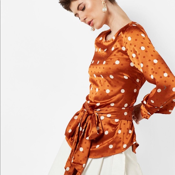 vero moda polka dot shirt